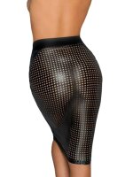 Noir Handmade Lasercut Bleistiftrock F234