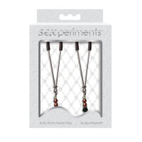 S&M Ruby black Nipple Clips black