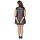 Cottelli Bondage Mini Kleid schwarz-rot