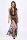 Noir Handmade F312 langes Kleid beflocktes Netz