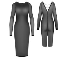 Cottelli Langarm-Midi Kleid Transparent
