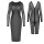 Cottelli Langarm-Midi Kleid Transparent
