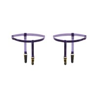 Maison Close Les Fetiches Strumpfhalter Samt violett