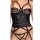 Bänder Straps Corsagen Set schwarz