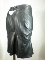 Zara Lederrock schwarz