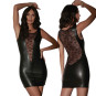 Patrice CATANZARO Prune Kunstlederkleid XL
