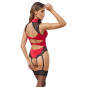 Cottelli Body rot mit schwarzer Spitze 