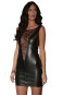 Patrice CATANZARO Prune Kunstlederkleid XL