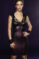 EYRELLA Clubwear Kleid schwarz viola 
