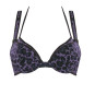 Marlies Dekkers Peekaboo Push Up BH schwarz purple leopard 