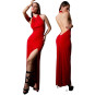 Patrice CATANZARO Mina langes Kleid aus Lycra | Rot S